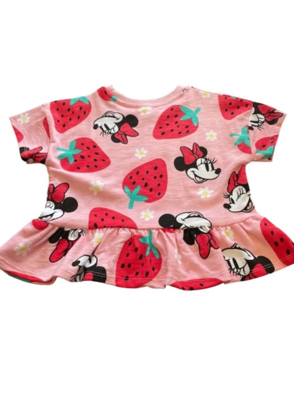 Girls 5T Minnie Peplum Short Set